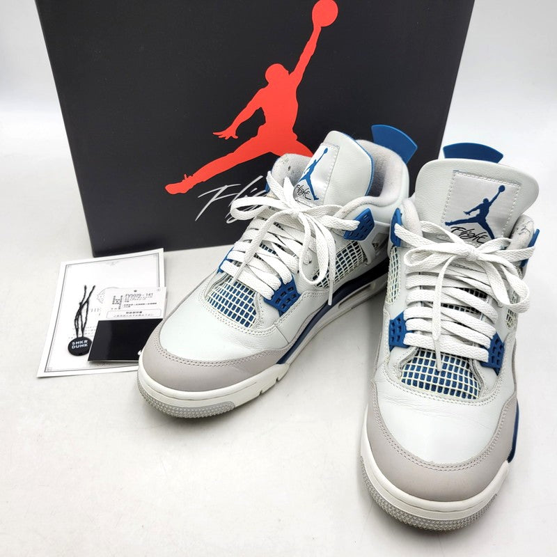 【中古品】【メンズ】 NIKE ナイキ FV5029-141 AIR JORDAN エア ジョーダン 4 RETRO レトロ スニーカー シューズ 靴 160-250930-ya-01-izu サイズ：27.5cm カラー：OFF WHITE/MILITARY BLUE 万代Net店
