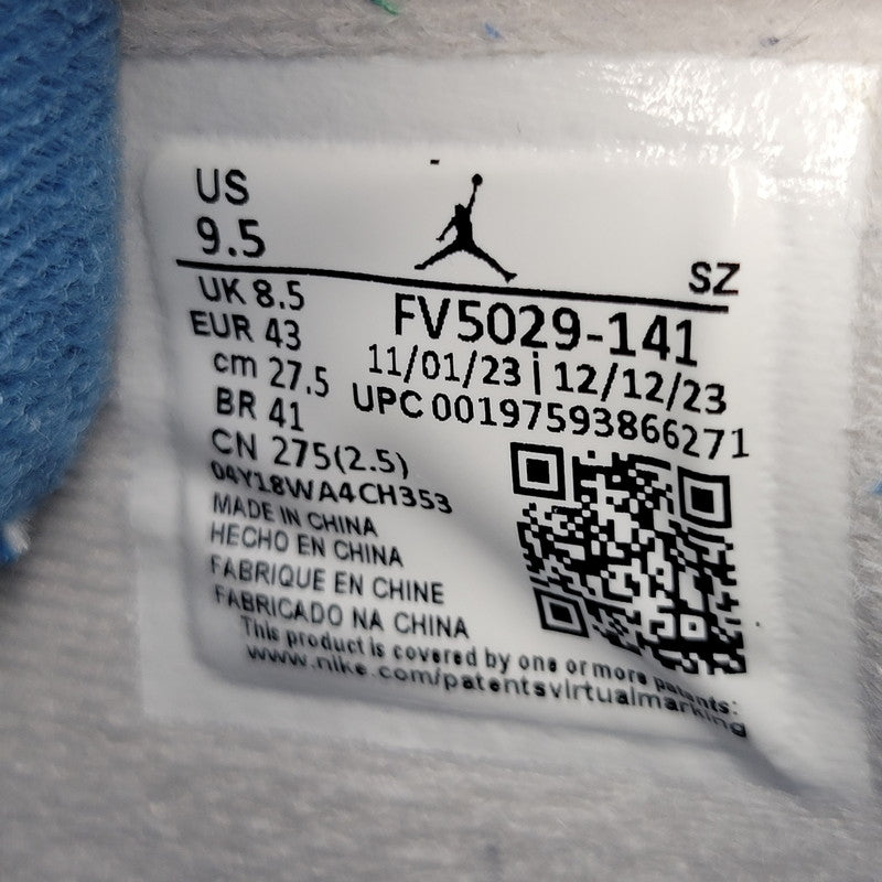 【中古品】【メンズ】 NIKE ナイキ FV5029-141 AIR JORDAN エア ジョーダン 4 RETRO レトロ スニーカー シューズ 靴 160-250930-ya-01-izu サイズ：27.5cm カラー：OFF WHITE/MILITARY BLUE 万代Net店