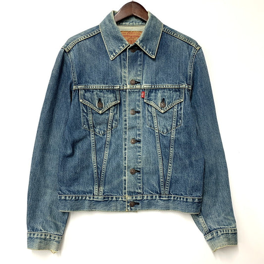 【中古品】【メンズ/レディース】 Levi's リーバイス 71557-0214 92年製 日本製 BIG-E 刻印J30 3RD TYPE 90S 71557 DENIM JACKET デニム ジャケット アウター 長袖 146-251001-rk-07-izu サイズ：38 カラー：インディゴ 万代Net店