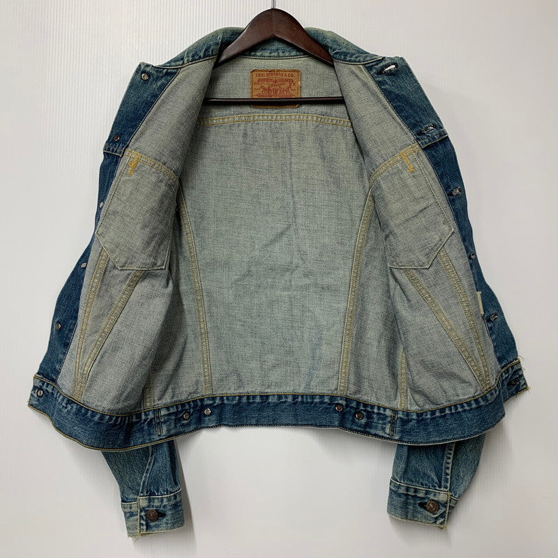 【中古品】【メンズ/レディース】 Levi's リーバイス 71557-0214 92年製 日本製 BIG-E 刻印J30 3RD TYPE 90S 71557 DENIM JACKET デニム ジャケット アウター 長袖 146-251001-rk-07-izu サイズ：38 カラー：インディゴ 万代Net店
