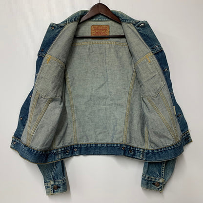 【中古品】【メンズ/レディース】 Levi's リーバイス 71557-0214 92年製 日本製 BIG-E 刻印J30 3RD TYPE 90S 71557 DENIM JACKET デニム ジャケット アウター 長袖 146-251001-rk-07-izu サイズ：38 カラー：インディゴ 万代Net店