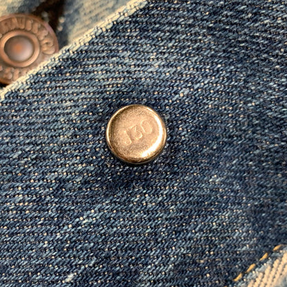 【中古品】【メンズ/レディース】 Levi's リーバイス 71557-0214 92年製 日本製 BIG-E 刻印J30 3RD TYPE 90S 71557 DENIM JACKET デニム ジャケット アウター 長袖 146-251001-rk-07-izu サイズ：38 カラー：インディゴ 万代Net店