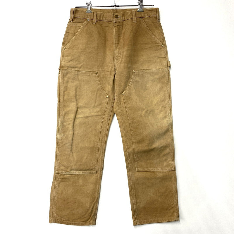 【中古品】【メンズ】 Carhartt カーハート B01BRN 2010年製 メキシコ製 DOUBLE KNEE PAINTER PANTS ダブル ニー ペインター パンツ ボトムス ズボン 157-251002-cs-08-izu サイズ：34×30 カラー：ブラウン 万代Net店
