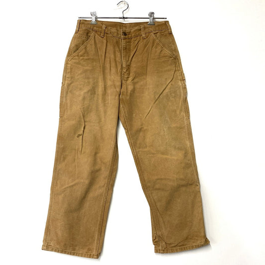 【中古品】【メンズ】 Carhartt カーハート B11BRN 2014年製 ニカラグア製 DUCK PAINTER PANTS ダック ペインター パンツ ボトムス ズボン 157-251002-cs-09-izu サイズ：34×30 カラー：ブラウン 万代Net店