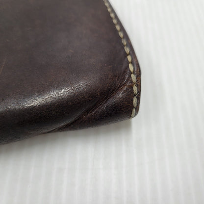 【現状渡し品】【メンズ】 SAAD サード コンチョ付き LEATHER LONG WALLET レザー ロング ウォレット 財布 200-260102-cs-13-izu カラー：ブラウン系 万代Net店