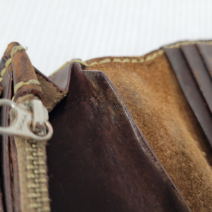 【現状渡し品】【メンズ】 SAAD サード コンチョ付き LEATHER LONG WALLET レザー ロング ウォレット 財布 200-260102-cs-13-izu カラー：ブラウン系 万代Net店