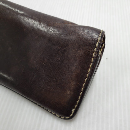 【現状渡し品】【メンズ】 SAAD サード コンチョ付き LEATHER LONG WALLET レザー ロング ウォレット 財布 200-260102-cs-13-izu カラー：ブラウン系 万代Net店