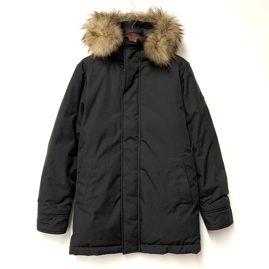 【中古品】【メンズ】 ANNECY HOODED FUR DOWN JACKET HMM056 アヌシー フーデッド ファー ダウンジャケット アウター 141-251002-as-01-izu サイズ：S カラー：ブラック 万代Net店