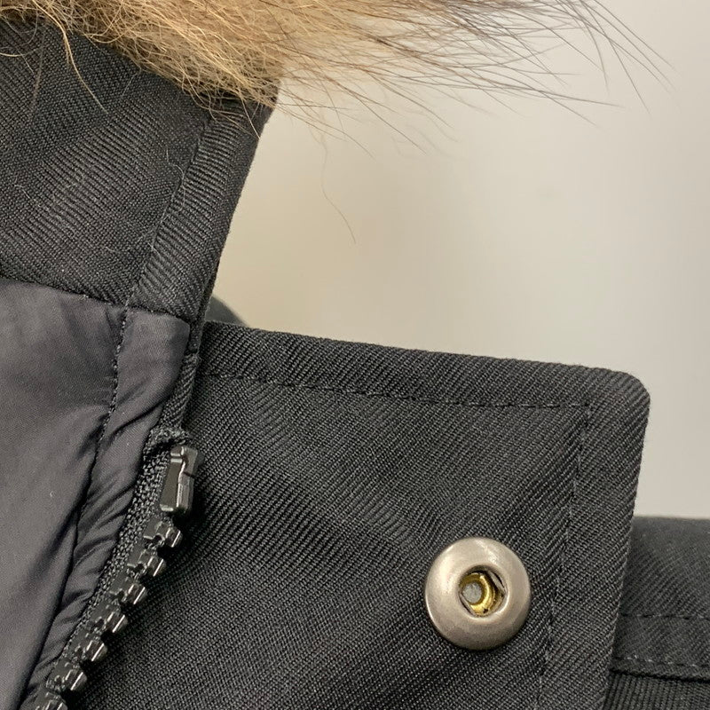 【中古品】【メンズ】 ANNECY HOODED FUR DOWN JACKET HMM056 アヌシー フーデッド ファー ダウンジャケット アウター 141-251002-as-01-izu サイズ：S カラー：ブラック 万代Net店
