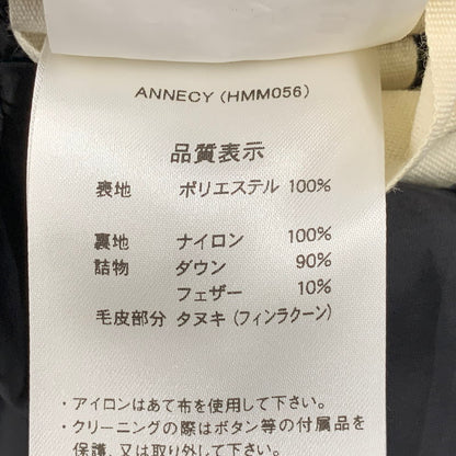 【中古品】【メンズ】 ANNECY HOODED FUR DOWN JACKET HMM056 アヌシー フーデッド ファー ダウンジャケット アウター 141-251002-as-01-izu サイズ：S カラー：ブラック 万代Net店