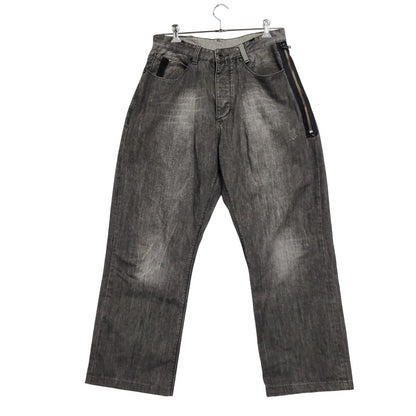 【現状渡し品】【メンズ】 SEANJOHN ショーンジョン WIDE BLACK DENIM PANTS ワイド ブラック デニムパンツ ジーンズ ボトムス 157-251005-as-06-izu サイズ：42 カラー：ブラック 万代Net店