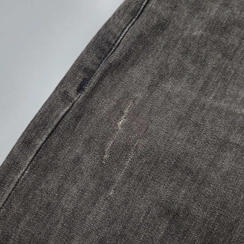 【現状渡し品】【メンズ】 SEANJOHN ショーンジョン WIDE BLACK DENIM PANTS ワイド ブラック デニムパンツ ジーンズ ボトムス 157-251005-as-06-izu サイズ：42 カラー：ブラック 万代Net店