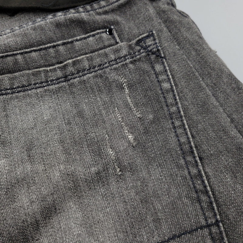 【現状渡し品】【メンズ】 SEANJOHN ショーンジョン WIDE BLACK DENIM PANTS ワイド ブラック デニムパンツ ジーンズ ボトムス 157-251005-as-06-izu サイズ：42 カラー：ブラック 万代Net店