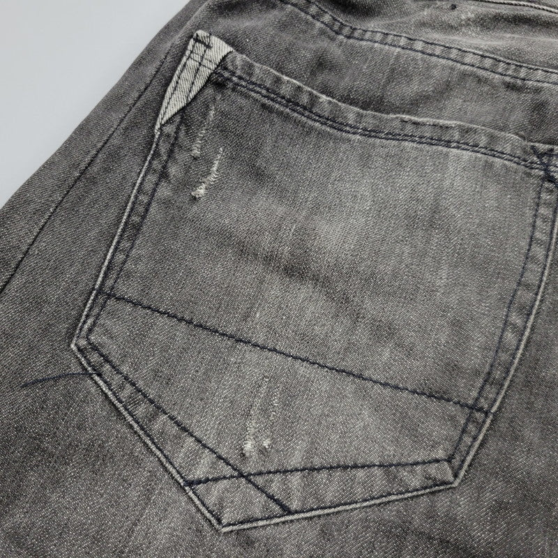 【現状渡し品】【メンズ】 SEANJOHN ショーンジョン WIDE BLACK DENIM PANTS ワイド ブラック デニムパンツ ジーンズ ボトムス 157-251005-as-06-izu サイズ：42 カラー：ブラック 万代Net店