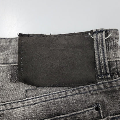 【現状渡し品】【メンズ】 SEANJOHN ショーンジョン WIDE BLACK DENIM PANTS ワイド ブラック デニムパンツ ジーンズ ボトムス 157-251005-as-06-izu サイズ：42 カラー：ブラック 万代Net店