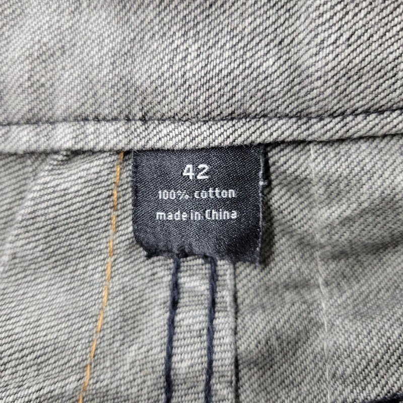 【現状渡し品】【メンズ】 SEANJOHN ショーンジョン WIDE BLACK DENIM PANTS ワイド ブラック デニムパンツ ジーンズ ボトムス 157-251005-as-06-izu サイズ：42 カラー：ブラック 万代Net店