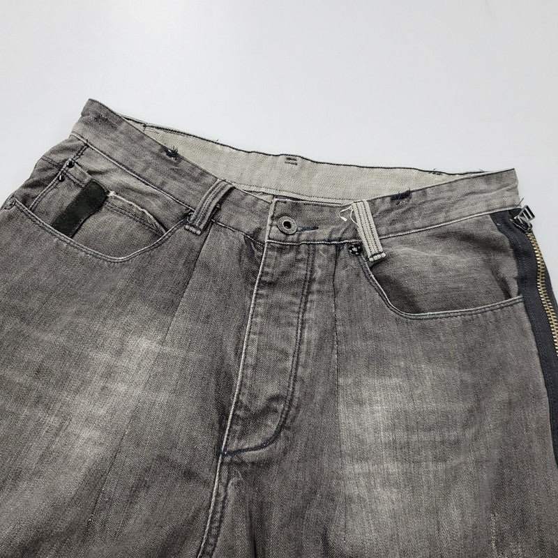 【現状渡し品】【メンズ】 SEANJOHN ショーンジョン WIDE BLACK DENIM PANTS ワイド ブラック デニムパンツ ジーンズ ボトムス 157-251005-as-06-izu サイズ：42 カラー：ブラック 万代Net店