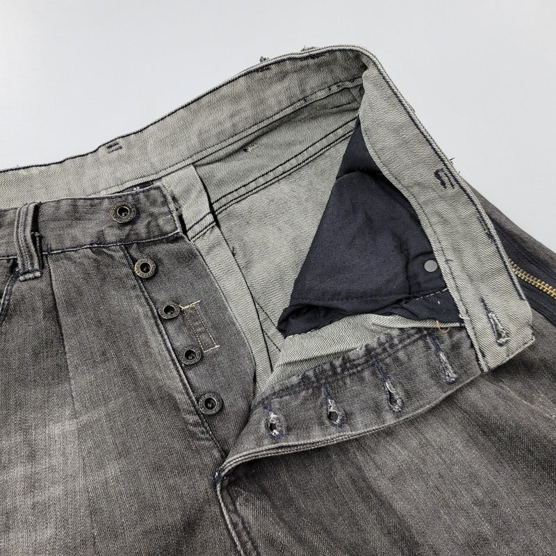 【現状渡し品】【メンズ】 SEANJOHN ショーンジョン WIDE BLACK DENIM PANTS ワイド ブラック デニムパンツ ジーンズ ボトムス 157-251005-as-06-izu サイズ：42 カラー：ブラック 万代Net店