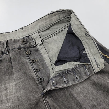 【現状渡し品】【メンズ】 SEANJOHN ショーンジョン WIDE BLACK DENIM PANTS ワイド ブラック デニムパンツ ジーンズ ボトムス 157-251005-as-06-izu サイズ：42 カラー：ブラック 万代Net店