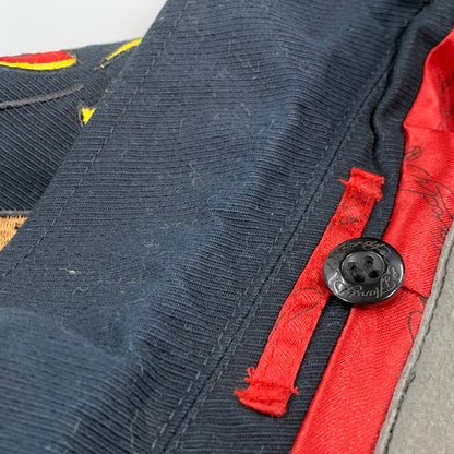 【現状渡し品】【メンズ】 ED HARDY エドハーディ DOCKING HOODIE TAILORED JACKET ドッキング フーディー テーラードジャケット アウター 146-251002-as-07-izu サイズ：S カラー：ブラック系 万代Net店