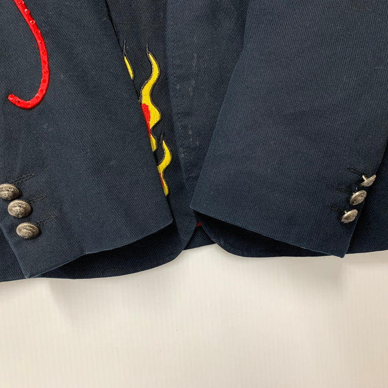 【現状渡し品】【メンズ】 ED HARDY エドハーディ DOCKING HOODIE TAILORED JACKET ドッキング フーディー テーラードジャケット アウター 146-251002-as-07-izu サイズ：S カラー：ブラック系 万代Net店