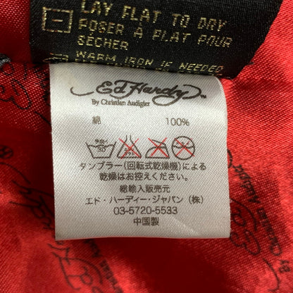 【現状渡し品】【メンズ】 ED HARDY エドハーディ DOCKING HOODIE TAILORED JACKET ドッキング フーディー テーラードジャケット アウター 146-251002-as-07-izu サイズ：S カラー：ブラック系 万代Net店