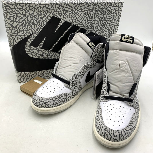 【中古美品】【メンズ】 NIKE ナイキ AIR JORDAN 1 RETRO HIGH OG DZ5485-052 エア ジョーダン 1 レトロ ハイ OG スニーカー シューズ 靴 160-250930-as-09-izu サイズ：30cm カラー：TECH GREY/MUSLIN-BLACK-WHITE 万代Net店