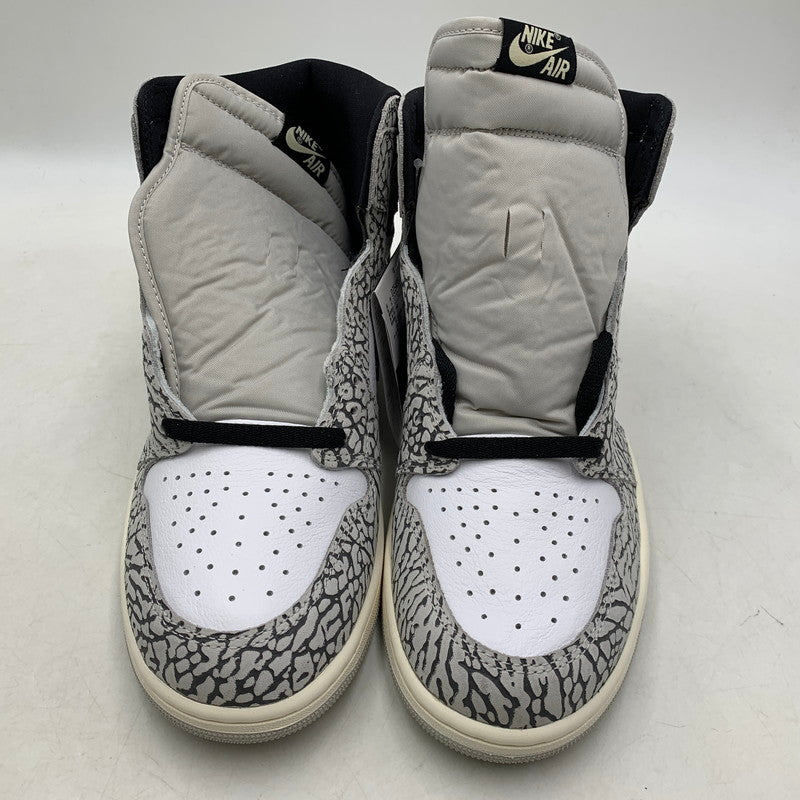 【中古美品】【メンズ】 NIKE ナイキ AIR JORDAN 1 RETRO HIGH OG DZ5485-052 エア ジョーダン 1 レトロ ハイ OG スニーカー シューズ 靴 160-250930-as-09-izu サイズ：30cm カラー：TECH GREY/MUSLIN-BLACK-WHITE 万代Net店