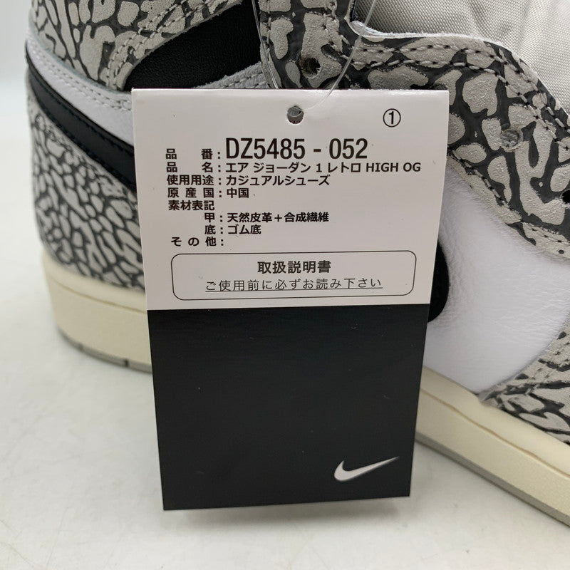 【中古美品】【メンズ】 NIKE ナイキ AIR JORDAN 1 RETRO HIGH OG DZ5485-052 エア ジョーダン 1 レトロ ハイ OG スニーカー シューズ 靴 160-250930-as-09-izu サイズ：30cm カラー：TECH GREY/MUSLIN-BLACK-WHITE 万代Net店