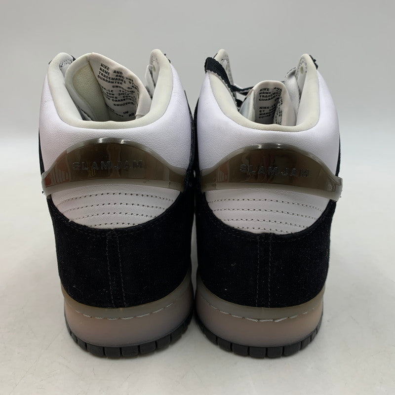【中古美品】【メンズ】 NIKE ナイキ × SLAM JAM スラムジャム DUNK HI SP/SJ DA1639-101 ダンク ハイ SP/SJ スニーカー シューズ 靴 160-250930-as-11-izu サイズ：28cm カラー：WHITE/CLEAR-BLACK 万代Net店