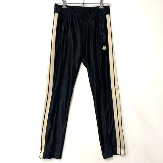 【中古品】【メンズ】 MONCLER GENIUS×PALM ANGELS モンクレール ジーニアス×パーム エンジェルス H209L8H00001 国内正規 22AW SIDELINE TRACK PANT サイドライン トラック パンツ ボトムス ズボン 152-251002-cs-01-izu サイズ：S カラー：ブラック 万代Net店