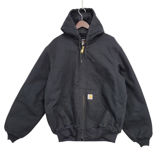 【中古品】【メンズ】 Carhartt カーハート FIRM DUCK ACTIVE QUILTED JACKET 103940-BLK ダック アクティブ キルテッド ジャケット アウター 147-251004-as-10-izu サイズ：M カラー：ブラック 万代Net店