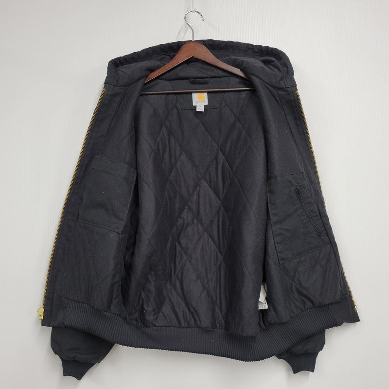 【中古品】【メンズ】 Carhartt カーハート FIRM DUCK ACTIVE QUILTED JACKET 103940-BLK ダック アクティブ キルテッド ジャケット アウター 147-251004-as-10-izu サイズ：M カラー：ブラック 万代Net店