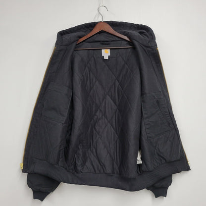 【中古品】【メンズ】 Carhartt カーハート FIRM DUCK ACTIVE QUILTED JACKET 103940-BLK ダック アクティブ キルテッド ジャケット アウター 147-251004-as-10-izu サイズ：M カラー：ブラック 万代Net店