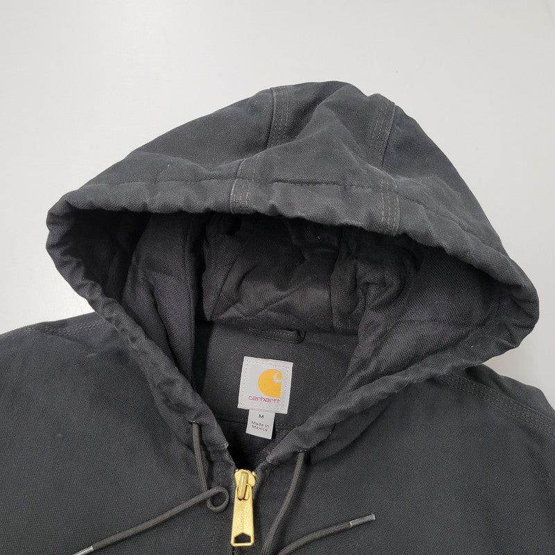 【中古品】【メンズ】 Carhartt カーハート FIRM DUCK ACTIVE QUILTED JACKET 103940-BLK ダック アクティブ キルテッド ジャケット アウター 147-251004-as-10-izu サイズ：M カラー：ブラック 万代Net店