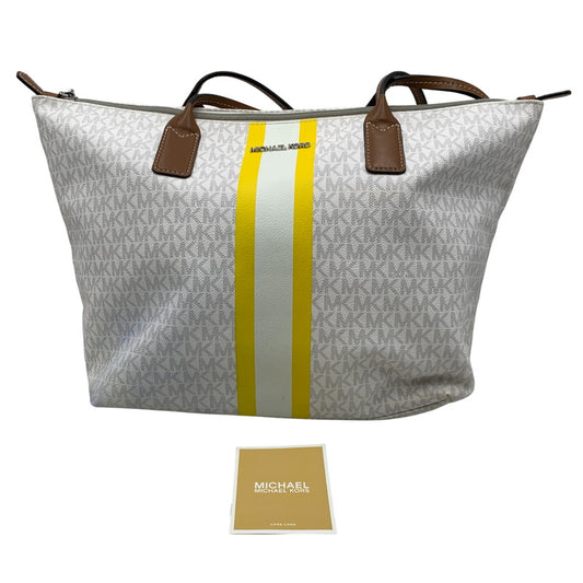 【現状渡し品】【レディース】 SIGNATURE TOTE BAG 35T0STFT6B シグネチャー トート バッグ 鞄 カバン 188-260102-ay-03-izu カラー：ホワイト 万代Net店