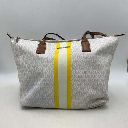 【現状渡し品】【レディース】 SIGNATURE TOTE BAG 35T0STFT6B シグネチャー トート バッグ 鞄 カバン 188-260102-ay-03-izu カラー：ホワイト 万代Net店