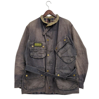 【現状渡し品】【メンズ】 Barbour バーブァー 3ワラント 2000年製 00S INTERNATIONAL SUIT OILED JACKET インターナショナル スーツ オイルド ジャケット アウター 144-251004-ya-16-izu サイズ：下記参照 カラー：ブラウン系 万代Net店