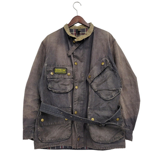 【現状渡し品】【メンズ】 Barbour バーブァー 3ワラント 2000年製 00S INTERNATIONAL SUIT OILED JACKET インターナショナル スーツ オイルド ジャケット アウター 144-251004-ya-16-izu サイズ：下記参照 カラー：ブラウン系 万代Net店