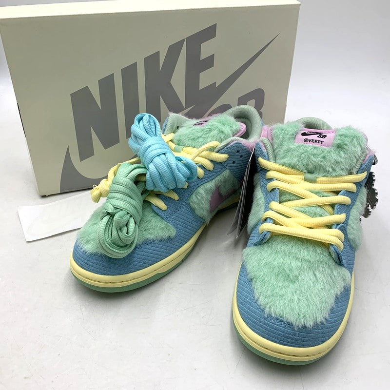 【中古美品】【メンズ】 NIKE SB ナイキエスビー × VERDY ヴェルディ DUNK LOW PRO QS FN6040-400 ダンク ロー プロ QS スニーカー シューズ 靴 160-250930-as-14-izu サイズ：26.5cm カラー：BLUE GAZE/ARCTIC PINK 万代Net店
