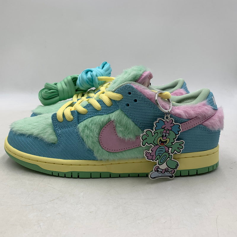 【中古美品】【メンズ】 NIKE SB ナイキエスビー × VERDY ヴェルディ DUNK LOW PRO QS FN6040-400 ダンク ロー プロ QS スニーカー シューズ 靴 160-250930-as-14-izu サイズ：26.5cm カラー：BLUE GAZE/ARCTIC PINK 万代Net店