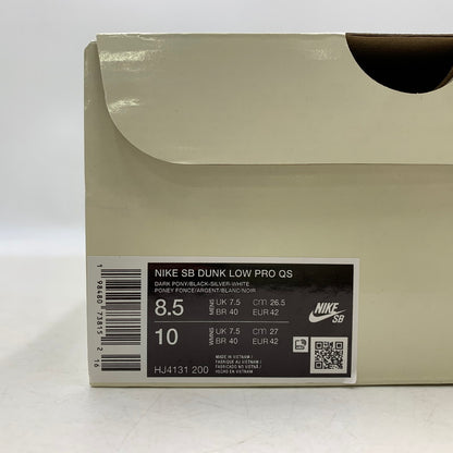【中古美品】【メンズ】 NIKE SB ナイキエスビー × LIMOSINE SKATEBOARDS リモジン スケートボード DUNK LOW PRO QS HJ4131-200 ダンク ロー プロ QS スニーカー シューズ 靴 160-250930-as-17-izu サイズ：26.5cm カラー：DARK PONY/BLACK-SILVER-WHITE 万代Net店