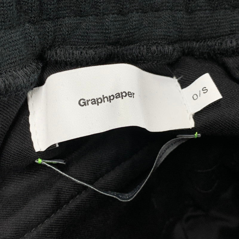 【中古美品】【メンズ】 GRAPHPAPER グラフペーパー GM243-70143 24AW ULTRA COMPACT TERRY SWEAT PANTS ウルトラ コンパクト テリー スウェット パンツ ズボン ボトムス 151-251004-ya-04-izu サイズ：O/S カラー：BLACK 万代Net店