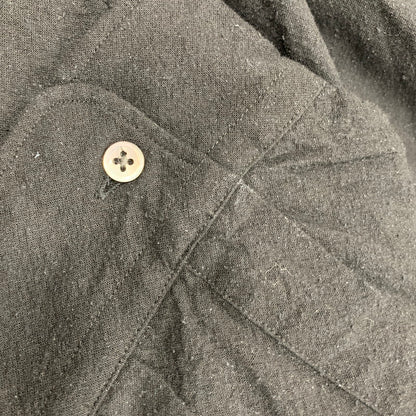 【中古品】 GRAPHPAPER グラフペーパー GM251-50047 25SS SILK NOIL VISCOSE シルク ノイルビスコース SLEEPING SHIRT スリーピング シャツ トップス 長袖 140-251003-ya-07-izu サイズ：2 カラー：BLACK 万代Net店