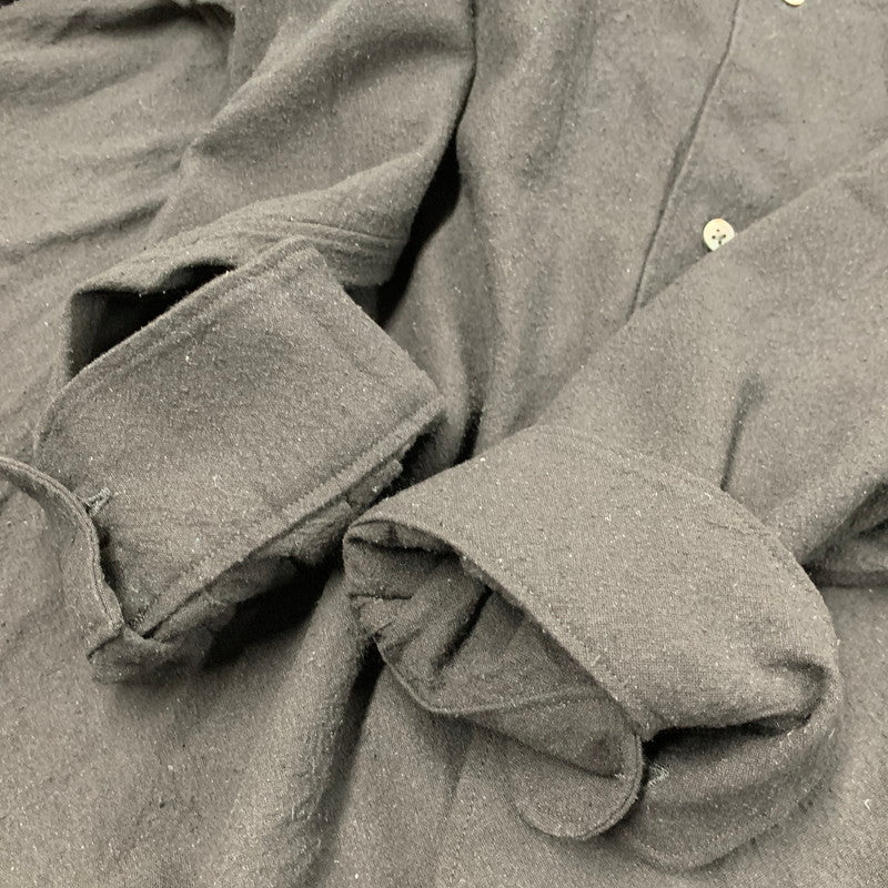 【中古品】 GRAPHPAPER グラフペーパー GM251-50047 25SS SILK NOIL VISCOSE シルク ノイルビスコース SLEEPING SHIRT スリーピング シャツ トップス 長袖 140-251003-ya-07-izu サイズ：2 カラー：BLACK 万代Net店