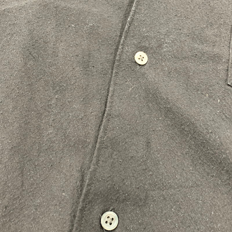 【中古品】 GRAPHPAPER グラフペーパー GM251-50047 25SS SILK NOIL VISCOSE シルク ノイルビスコース SLEEPING SHIRT スリーピング シャツ トップス 長袖 140-251003-ya-07-izu サイズ：2 カラー：BLACK 万代Net店