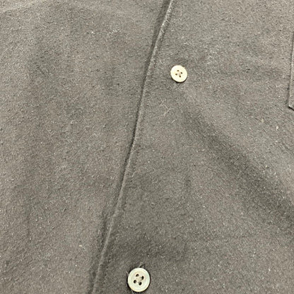 【中古品】 GRAPHPAPER グラフペーパー GM251-50047 25SS SILK NOIL VISCOSE シルク ノイルビスコース SLEEPING SHIRT スリーピング シャツ トップス 長袖 140-251003-ya-07-izu サイズ：2 カラー：BLACK 万代Net店