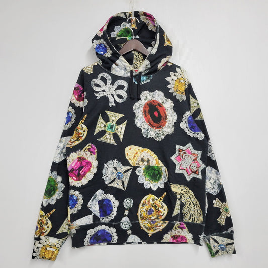 【中古品】【メンズ】 JEWELS HOODED SWEATSHIRT ジュエルズ フーデッド スウェットシャツ パーカー 長袖 トップス 149-251001-as-10-izu サイズ：M カラー：ブラック 万代Net店