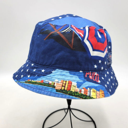 【中古美品】【メンズ/レディース】 POLO RALPH LAUREN ポロ・ラルフローレン 2016 RIO OLYMPIC リオ オリンピック REVERSIBLE BUCKET HAT リバーシブル バケット ハット 帽子 185-251003-ya-04-izu サイズ：L/XL カラー：ブルー／ホワイト 万代Net店