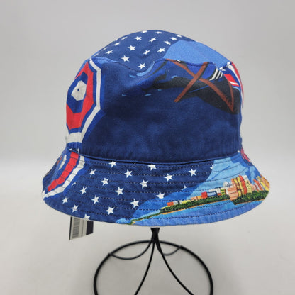 【中古美品】【メンズ/レディース】 POLO RALPH LAUREN ポロ・ラルフローレン 2016 RIO OLYMPIC リオ オリンピック REVERSIBLE BUCKET HAT リバーシブル バケット ハット 帽子 185-251003-ya-04-izu サイズ：L/XL カラー：ブルー／ホワイト 万代Net店